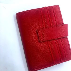 Woman’s Red wallet